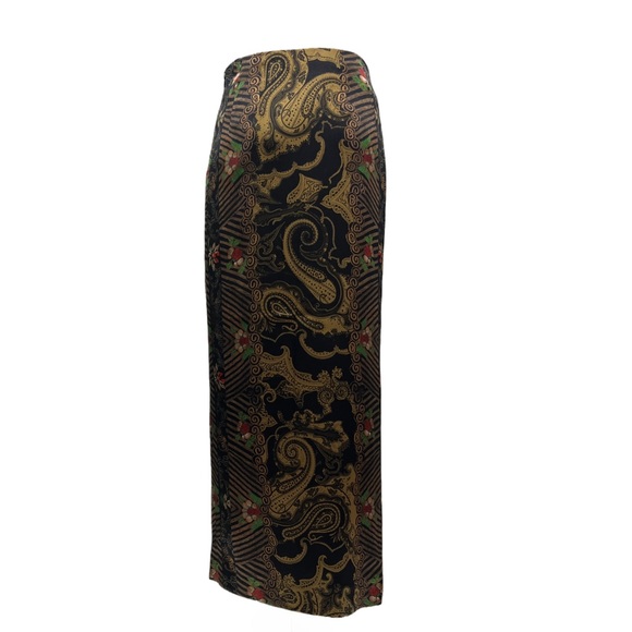 Etro 100% silk midi skirt XS-S - Picture 3 of 8